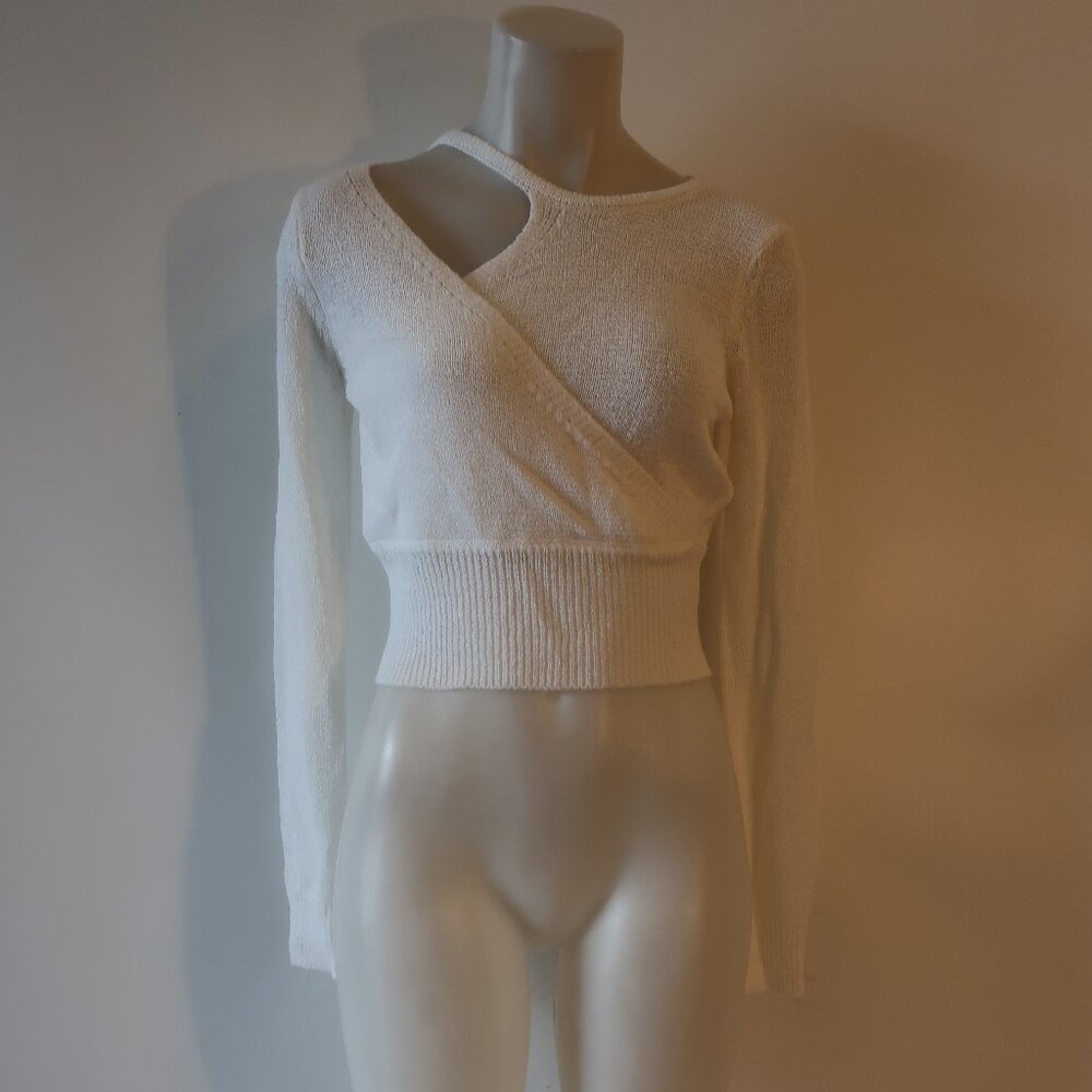 Steve Madden Cream Crew Neck Sweater